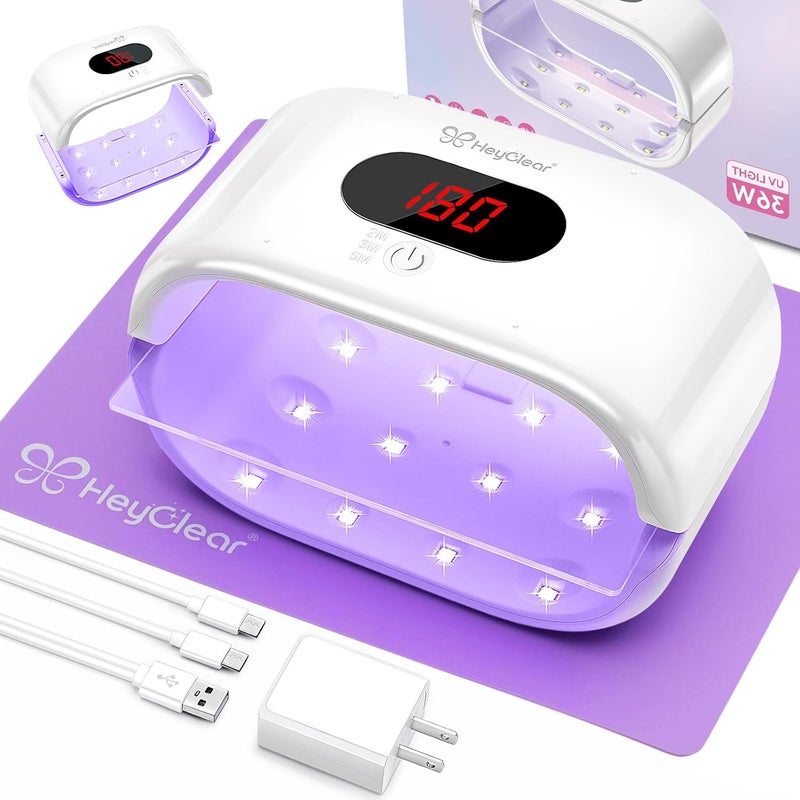 HeyClear UV Light for Resin, Large Double-Sided UV Lamp | 2-in-1 Detachable, Resin Fast Curing Machine with 360° Coverage for Resina Molds, DIY Crafts & Decor, Jewelry Making - Image 1